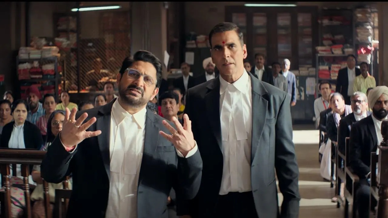jolly LLB 3 akashay kumar and arshad warsi in courtroom